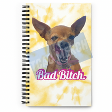Load image into Gallery viewer, Peaches "Bad Bitch" Spiral notebook