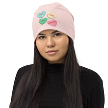 Load image into Gallery viewer, Valentine's Conversation Hearts Beanie