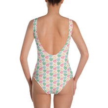 Load image into Gallery viewer, Valentine's Conversation Hearts One-Piece Swimsuit