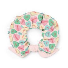 Load image into Gallery viewer, Valentine's Conversation Hearts Scrunchie