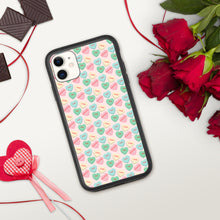 Load image into Gallery viewer, Valentine's Conversation Hearts Biodegradable iPhone cases