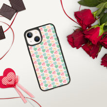 Load image into Gallery viewer, Valentine's Conversation Hearts Biodegradable iPhone cases