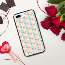 Load image into Gallery viewer, Valentine's Conversation Hearts Biodegradable iPhone cases