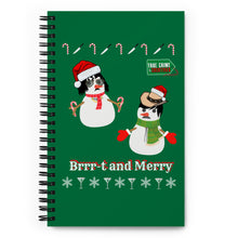 Load image into Gallery viewer, Xmas 2022 - Brrt and Merry Spiral notebook