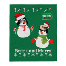 Load image into Gallery viewer, XMAS 2022 Brrt and Merry Throw Blanket - 2 SIZES!