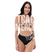 Load image into Gallery viewer, Pullover Top/High-Waisted Bottom Bikini Set
