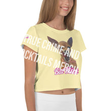 Load image into Gallery viewer, Peaches &quot;Bad Bitch&quot; Print Crop Tee!
