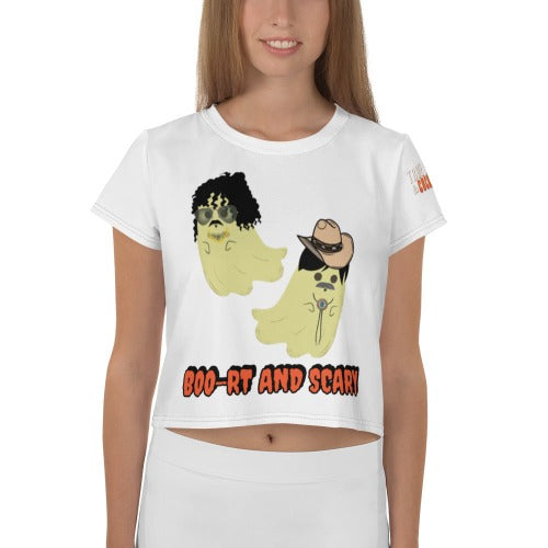 Boo-rt and Scary Crop Tee