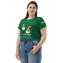 Load image into Gallery viewer, XMAS 2022 Brrr-t and Merry Crop Tee
