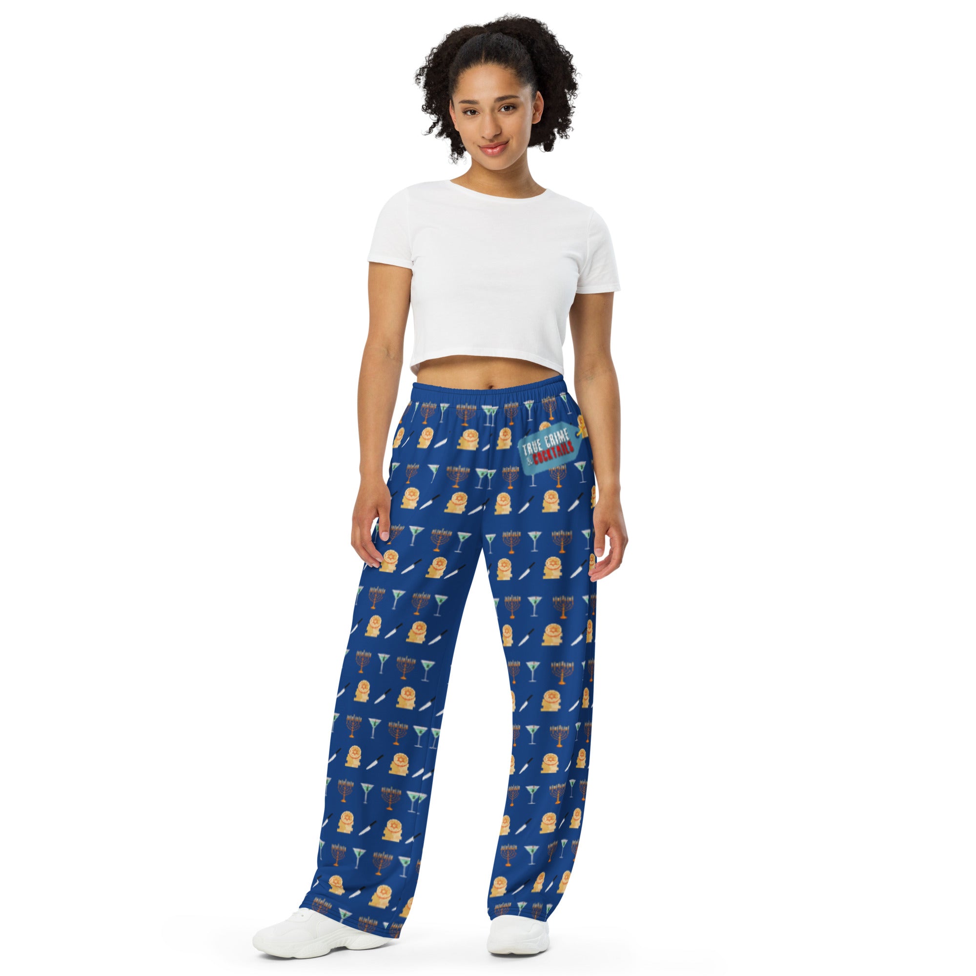 Hanukkah PJ Pants True Crime and Cocktails Merch