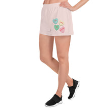 Load image into Gallery viewer, Valentine&#39;s Conversation Hearts Athletic Shorts
