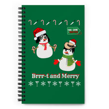 Load image into Gallery viewer, Xmas 2022 - Brrt and Merry Spiral notebook
