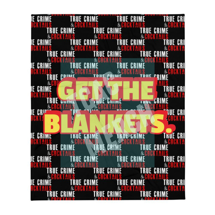 Throw Blanket - GET THE BLANKETS/logo print