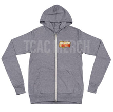 Load image into Gallery viewer, TCAC front and back print Unisex zip hoodie

