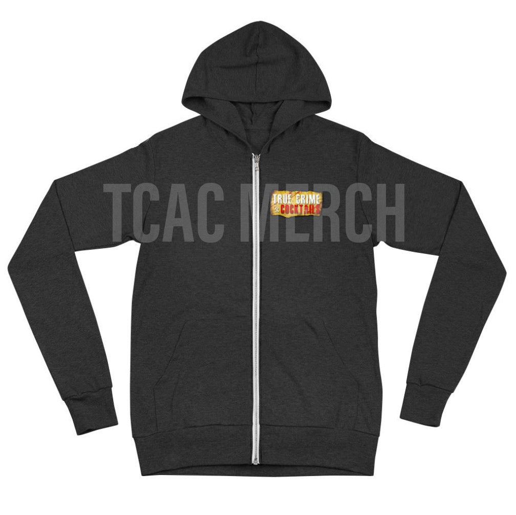 TCAC front and back print Unisex zip hoodie