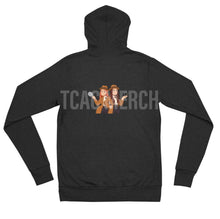Load image into Gallery viewer, TCAC front and back print Unisex zip hoodie
